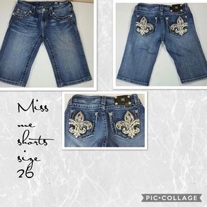 3 pairs of miss me shorts size 26
